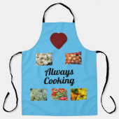 ラブ常時料理オールオーバープリントエプロン エプロン (正面)