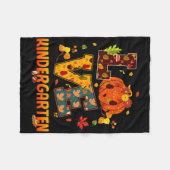 ラブ幼稚園先生ギフト秋と秋のカット フリースブランケット (正面(横))