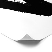 ラブ引用文アートモダン|絵を描モノクシンプル ポスター (角)