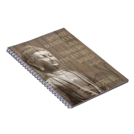 ラブ引用文インスパイアズ仏像仏教ことわざ ノートブック (右側)