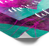 ラブ引用文ガンディーのハートポスター ポスター (角)