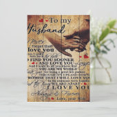 ラブ引用文ギフト |ご主人にプレゼント | シーズンカード (スタンド正面)