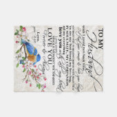 ラブ引用文フォアサンド |カワイトデコール フリースブランケット (正面(横))