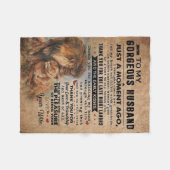 ラブ引用文フォアサンド |ラブリーギフト フリースブランケット (正面(横))