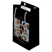 ラブ引用文ブラックコラージュ結婚ウェルカムの6枚 スモールペーパーバッグ (正面アングル)