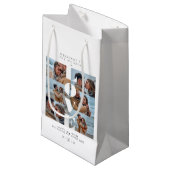 ラブ引用文ホワイトコラージュ結婚ウェルカムの6枚 スモールペーパーバッグ (正面アングル)