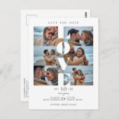 ラブ引用文ホワイトトレンディー結婚コラージュの6枚の写真 ポストカード (正面/裏面)