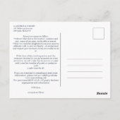 ラブ引用文ホワイトトレンディー結婚コラージュの6枚の写真 ポストカード (裏面)