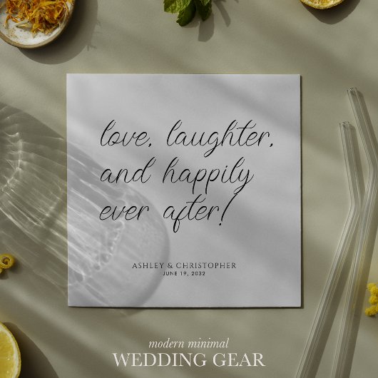 ラブ引用文ミニマルタイポグラフィ スタンダードカクテルナプキン