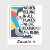 ラブ引用文ルスバダーギンズバーグ引用文 シール (シート)