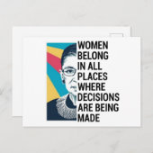 ラブ引用文ルスバダーギンズバーグ引用文 ポストカード (正面/裏面)