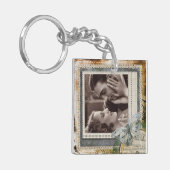 ラブ引用文ヴィンテージカップルKeyChain キーホルダー (正面左)