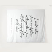 ラブ引用文結婚の写真の背景 タペストリー (正面(横))