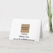 ラブ引用文:おめでとう+黄ばいばら カード (裏面)