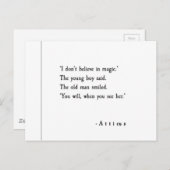 ラブ引用文 ポストカード (正面/裏面)