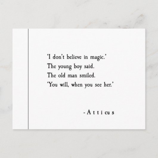 ラブ引用文 ポストカード (正面)