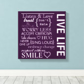 ラブ感動的ライフキャンバスプリント キャンバスプリント (インサイチュ (ウッドフロア))