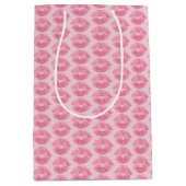 ラブ抱き枕キスパーソナライズされた抱き枕 ミディアムペーパーバッグ (正面)