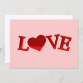 ラブ招待状 招待状 (正面/裏面)