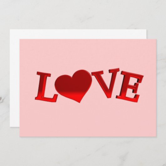 ラブ招待状 招待状 (正面/裏面)