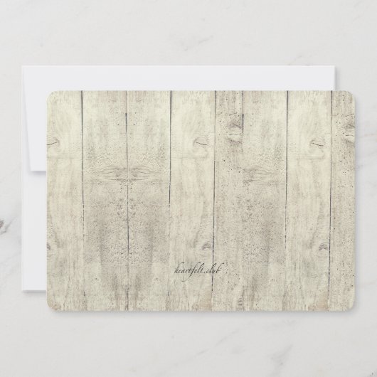 ラブ招待状 招待状 (裏面)