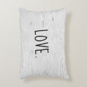 ラブ文字オン樺の木ツリーアクセント枕 アクセントクッション (正面(垂直))