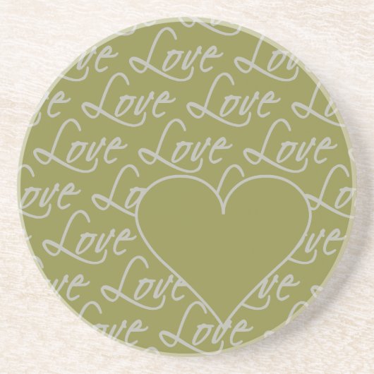 ラブ文字コースターカスタマイズ、 コースター (正面)