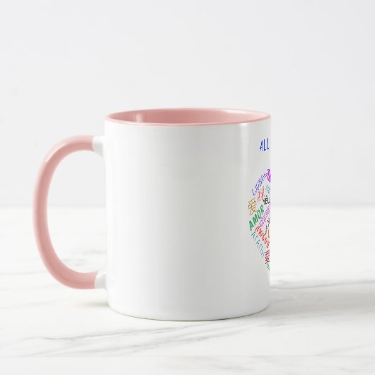 ラブ文字コーヒーマグ マグカップ (左)