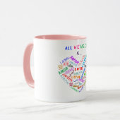 ラブ文字コーヒーマグ マグカップ (正面左)