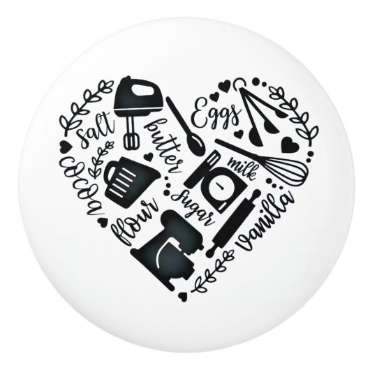 ラブ料理 セラミックノブ (正面)