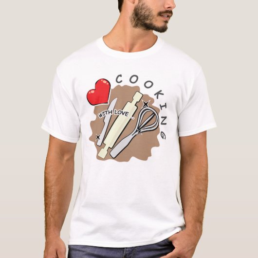 ラブ料理 Tシャツ (正面)