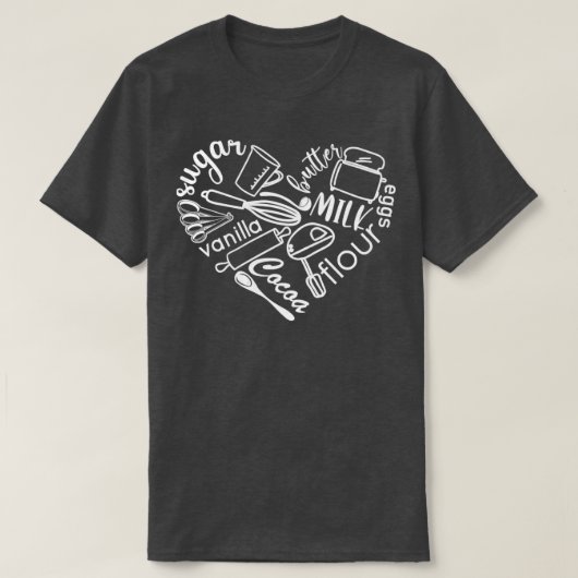 ラブ料理 Tシャツ (デザイン正面)