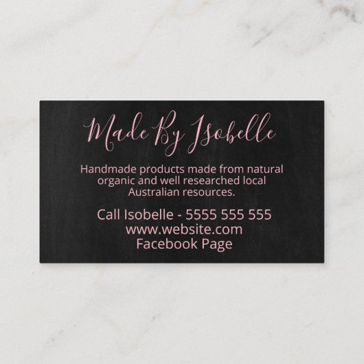 ラブ春の花 名刺 (裏面)