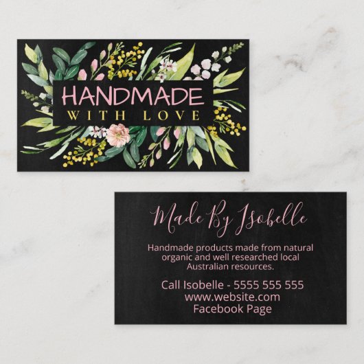 ラブ春の花 名刺 (正面/裏面)