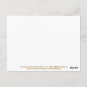 ラブ春スタック水色はがき ポストカード (裏面)