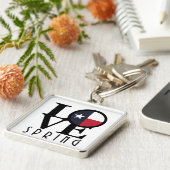 ラブ春テキサス州 キーホルダー (側面)