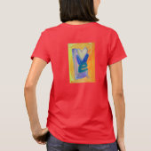ラブ春感動的ワードスタックアートシャツ Tシャツ (裏面)