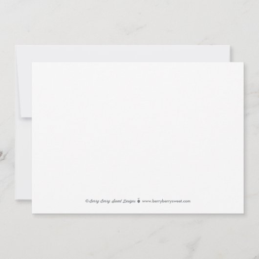 ラブ書リ結婚スサンキューカード サンキューカード (裏面)