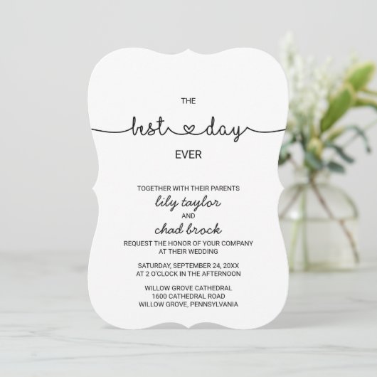 ラブ最高のハートデイエバ結婚ーズ 招待状 (スタンド正面)