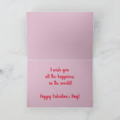 ラブ格言とハートバルーンカード カード (内部)