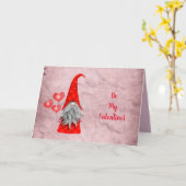 ラブ格言とハートバルーンカード カード (黄色い花)