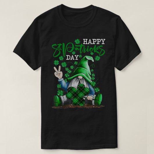 ラブ格言アイリッシュシャームロックラッキーSt patricks dayB Tシャツ (デザイン正面)