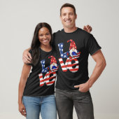 ラブ格言アメリカ国旗7月4日 Tシャツ (ユニセックス)