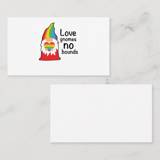 ラブ格言ノーバウンドLGBT 誇りを持った 名刺 (正面/裏面)