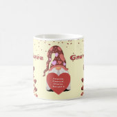 ラブ格言ハッピーバレンタインデー コーヒーマグカップ (中央)