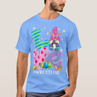ラブ格言バニーレスリング選手格言ラバーイースト Tシャツ