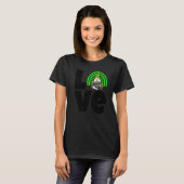 ラブ格言レインボーウーマンSt patricksラブ Tシャツ (正面フル)