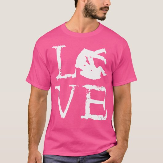 ラブ武術アーツジュドイストジュドカスジャケットレスリング Tシャツ (正面)