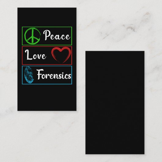 ラブ法医学DNA研究者 名刺 (正面/裏面)