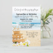 ラブ深いズザシービーチ結婚式 招待状 (スタンド正面)